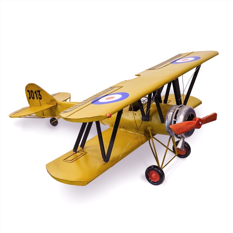 Extra Large The Avro 621 Tutor Metal Collectable- Yellow 96.5x94x44cm/Product Detail/Collectables