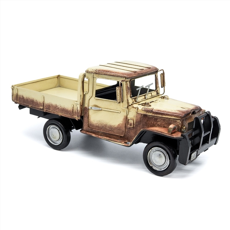 Toyota Land Cruiser Ute Metal Collectable - Cream 29x13x12.5cm/Product Detail/Collectables