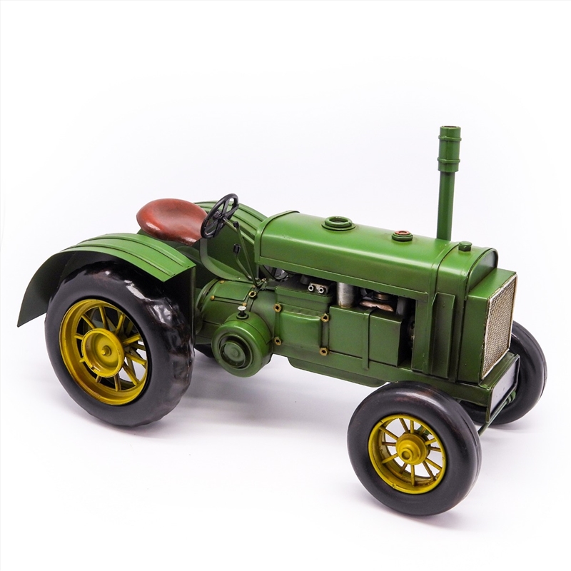 Green and Gold Tractor Metal Collectable 38x18x18cm/Product Detail/Collectables