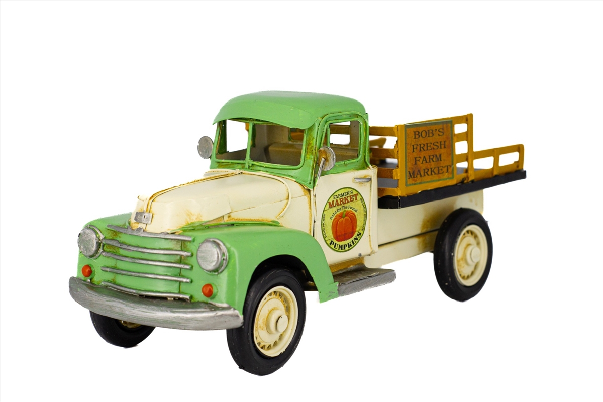 Farm Truck Metal Collectable - Green and White 29x11x13cm/Product Detail/Collectables