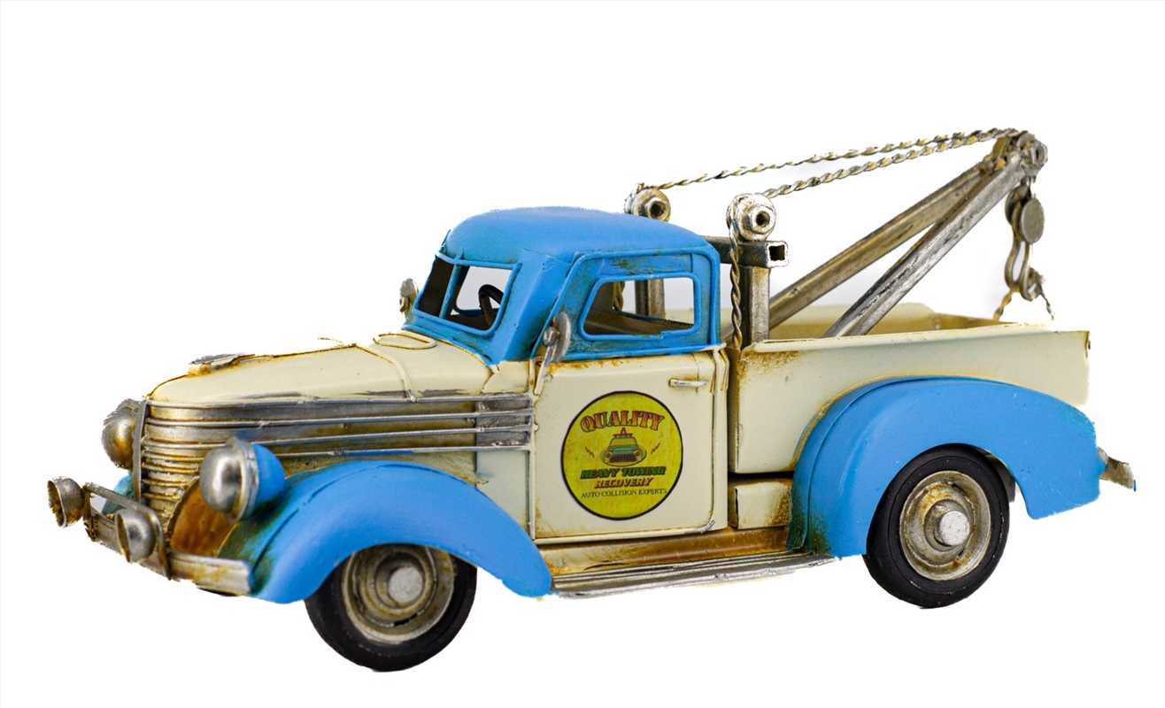 Tow Truck Metal Collectable - Blue and White 29x12x11cm/Product Detail/Collectables