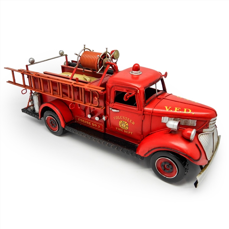 Chevy Fire Truck Metal Collectable - Red 45x14.5x19cm/Product Detail/Collectables