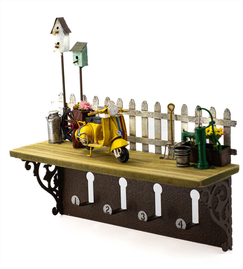 Shelf Hanging Wall Decor with Hooks Scooter 31x9x27cm/Product Detail/Decor