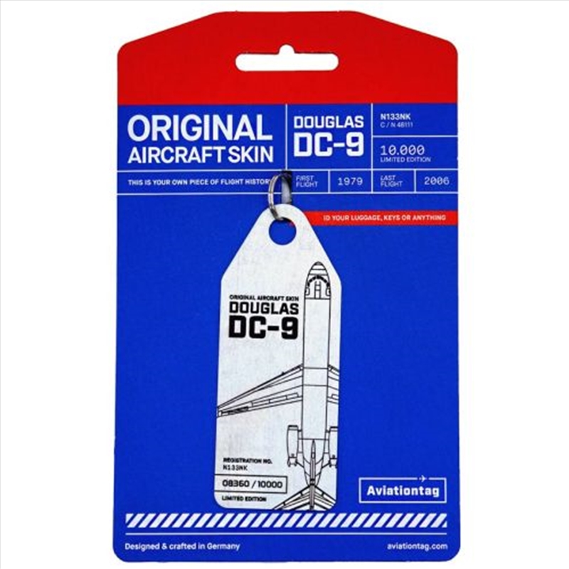 Aviationtag Douglas DC-9 Continental Airlines - Silver/Product Detail/Keyrings