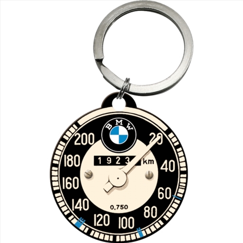 Nostalgic-Art Keyring Round BMW Speedometer 7.5x4x0.3cm/Product Detail/Keyrings