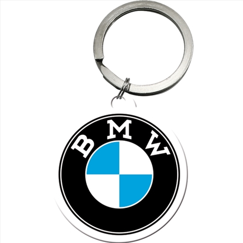 Nostalgic-Art Keyring Round BMW Logo 7.5x4x0.3cm/Product Detail/Keyrings