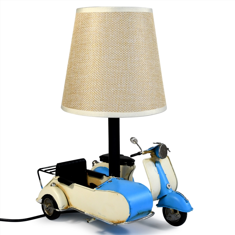 USB powered LED Lamp Scooter and Sidecar - Blue 18x15x26cm/Product Detail/Lighting