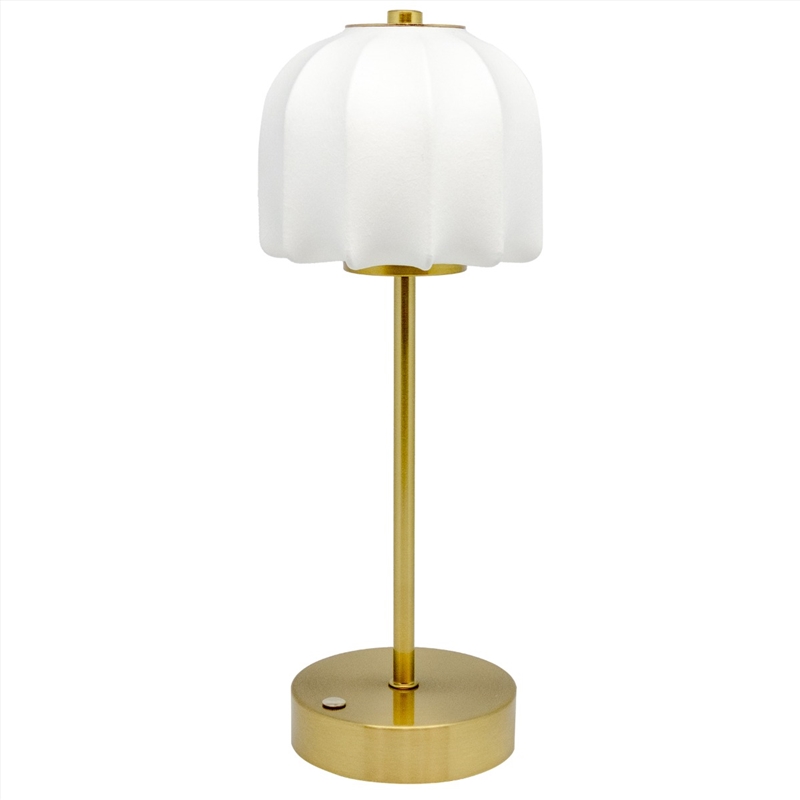 Rechargeable LED Table Lamp with Silk Umbrella Shade12x12x 31cm/Product Detail/Lighting