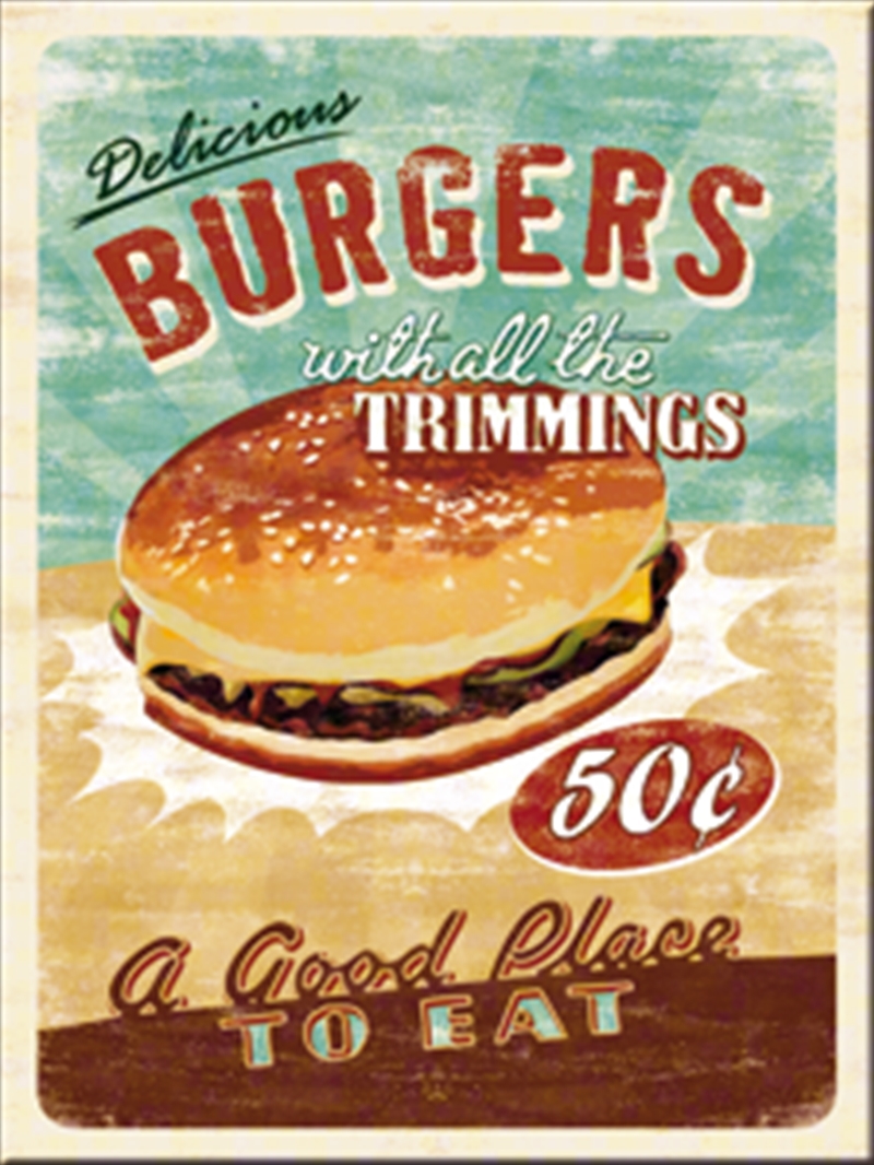 Nostalgic-Art Magnet Burgers 6x8x0.2cm/Product Detail/Stationery