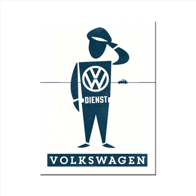 Nostalgic-Art Magnet VW Dienst Mann 6x8x0.2cm/Product Detail/Stationery