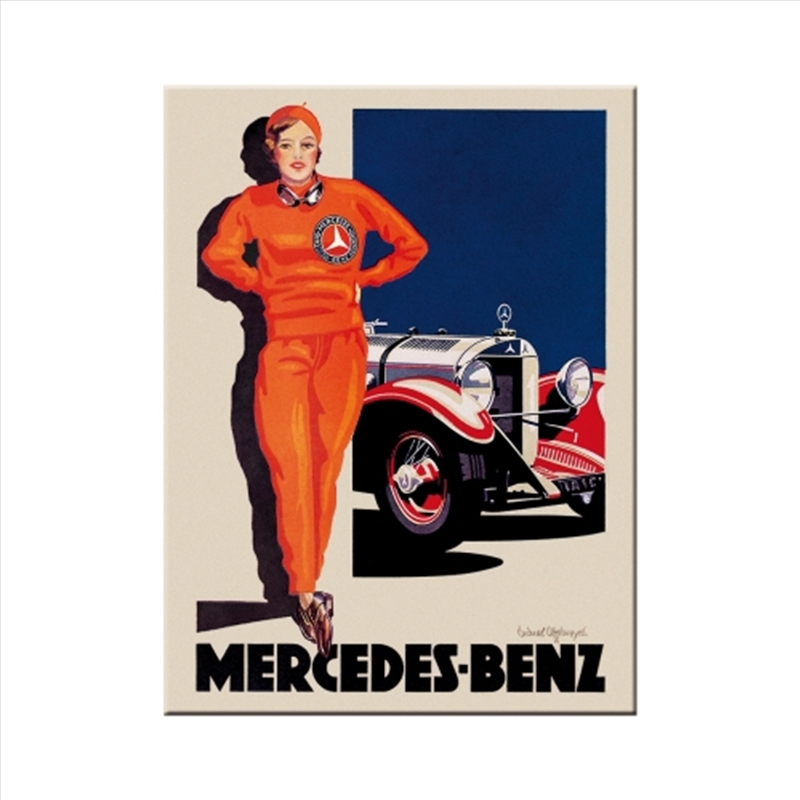 Nostalgic-Art Magnet Mercedes-Benz Woman in Red 6x8x0.2cm/Product Detail/Stationery