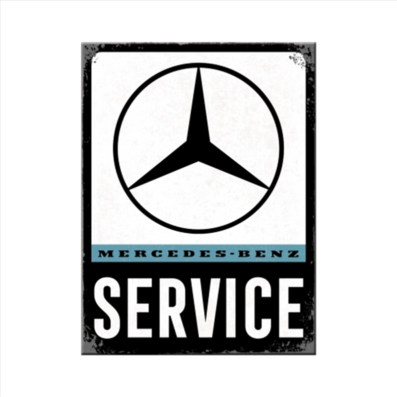 Nostalgic-Art Magnet Mercedes-Benz Service 6x8x0.2cm/Product Detail/Stationery
