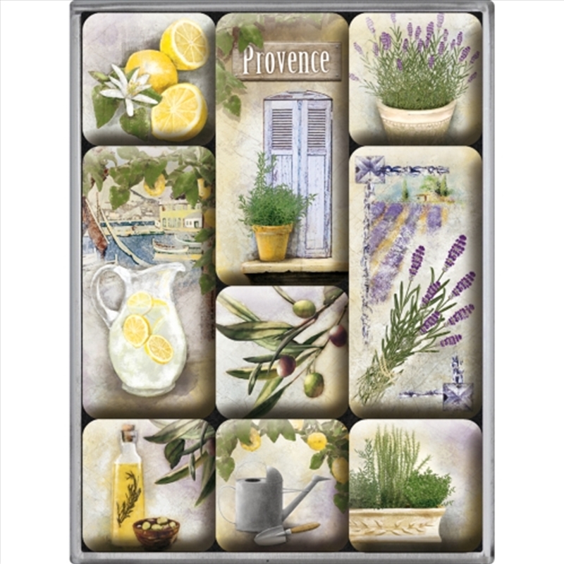 Nostalgic-Art 9pc Magnet Set Mediterranean 7x9.3x2cm/Product Detail/Stationery