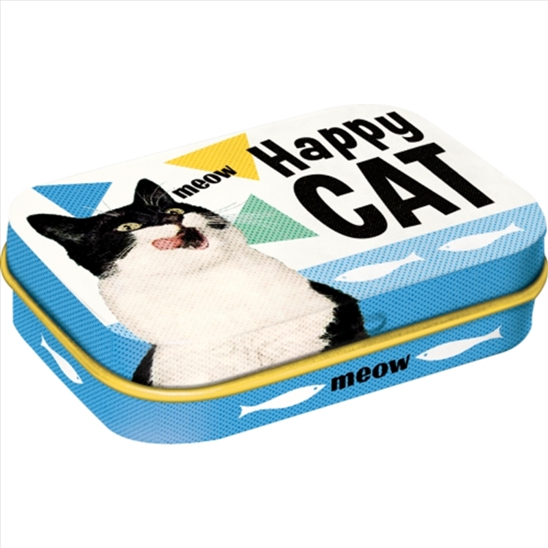 Nostalgic-Art Mint Box Happy Cat 4x6x2cm/Product Detail/Collectables