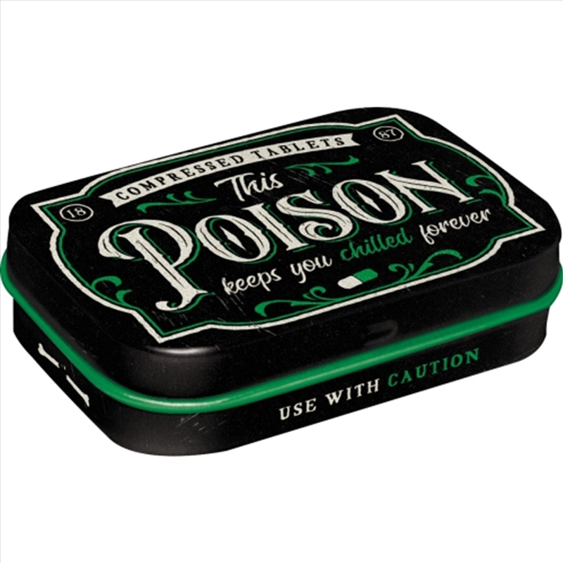 Nostalgic-Art Mint Box This Poison Keeps You Chilled Forever 4x6x2cm 4x6x2cm/Product Detail/Collectables