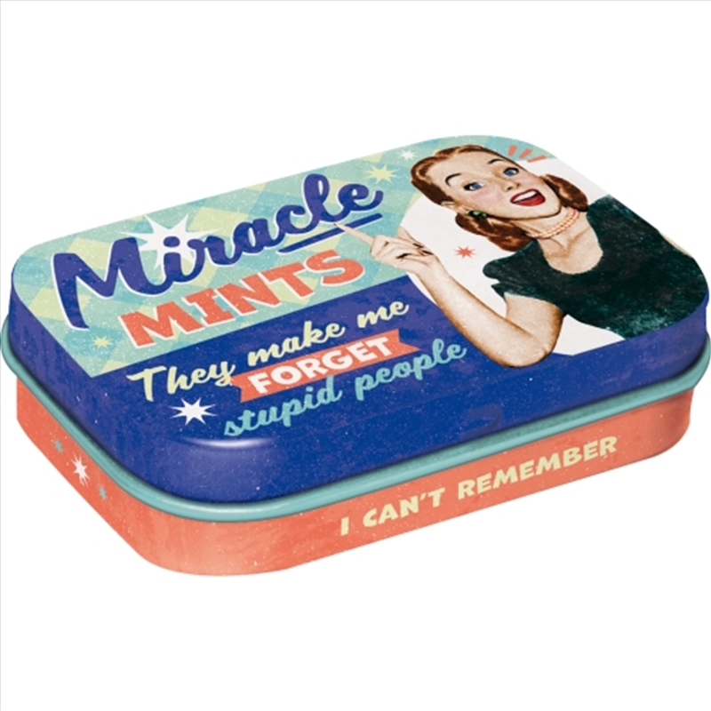 Nostalgic-Art Mint Box Miracle Mints 4x6x2cm 4x6x2cm/Product Detail/Collectables