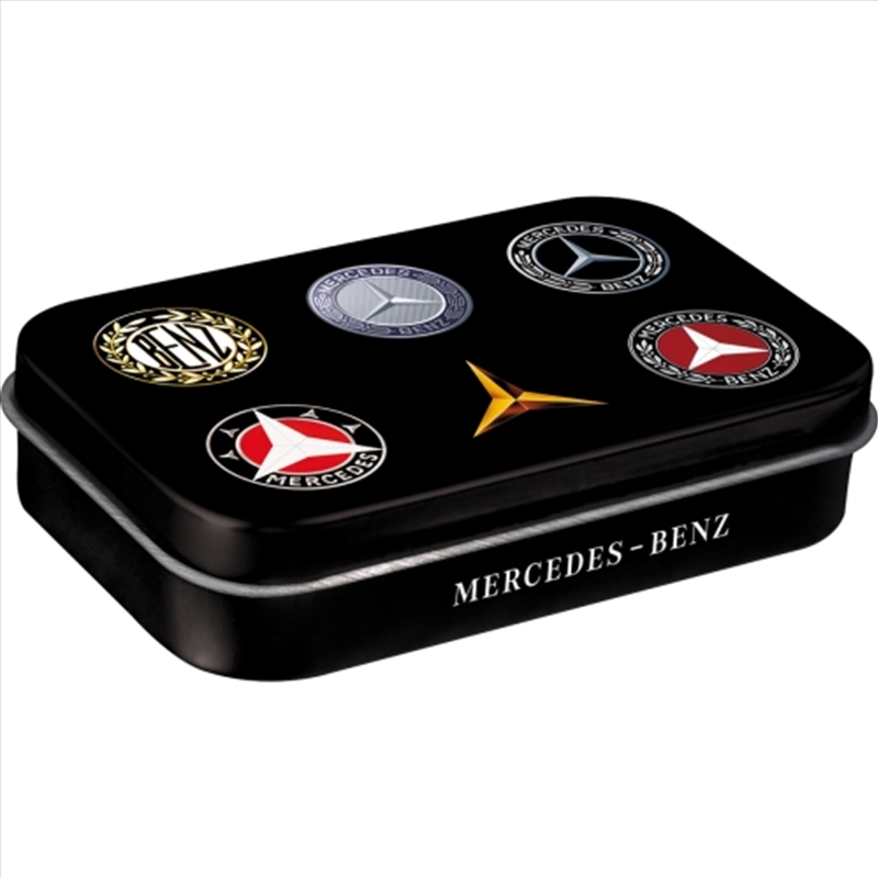 Nostalgic-Art Mint Box XL Mercedes-Benz Logo Evolution 10x6x2cm/Product Detail/Collectables