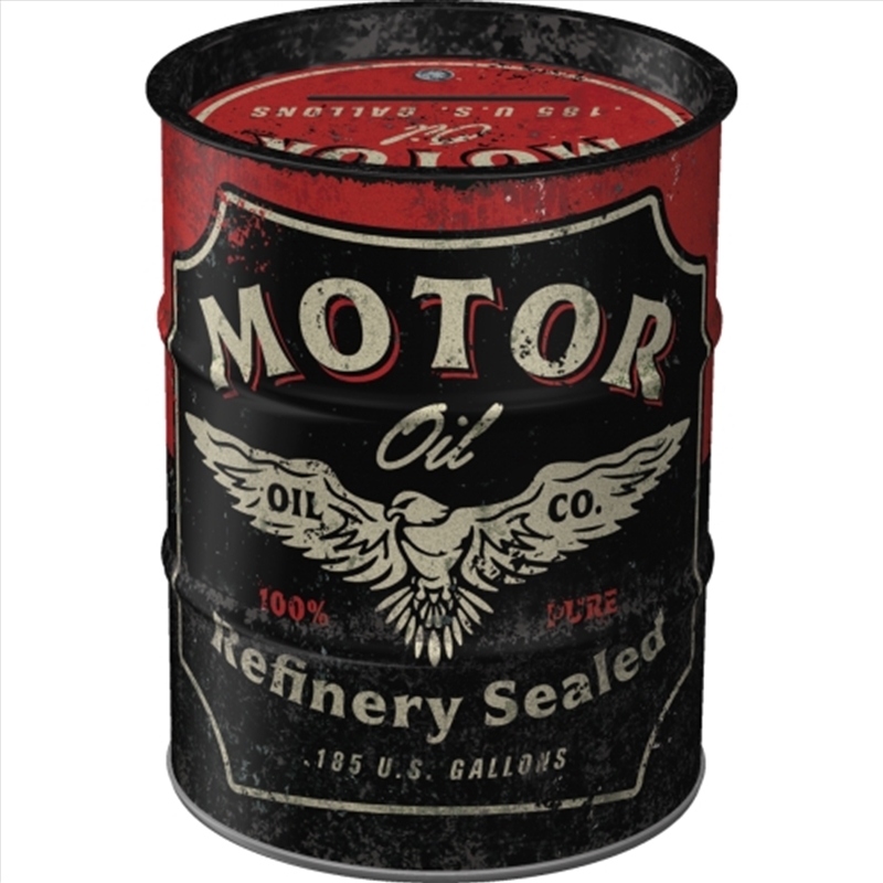 Nostalgic-Art Money Box Oil Barrel Motor Oil 9.3x9.3x11.5cm/Product Detail/Collectables