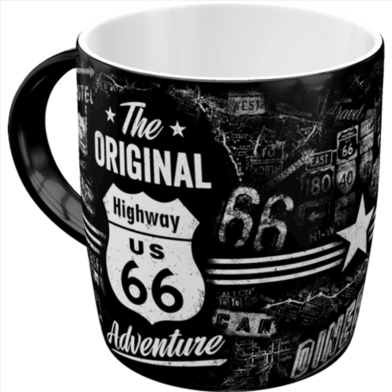 Nostalgic-Art Ceramic Mug Route 66 Adventure 8.5x9x8.5cm/Product Detail/Mugs