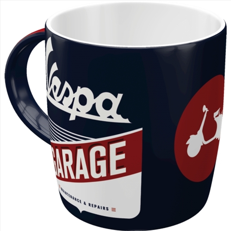 Nostalgic-Art Ceramic Mug Vespa Garage 8.5x9x8.5cm/Product Detail/Mugs
