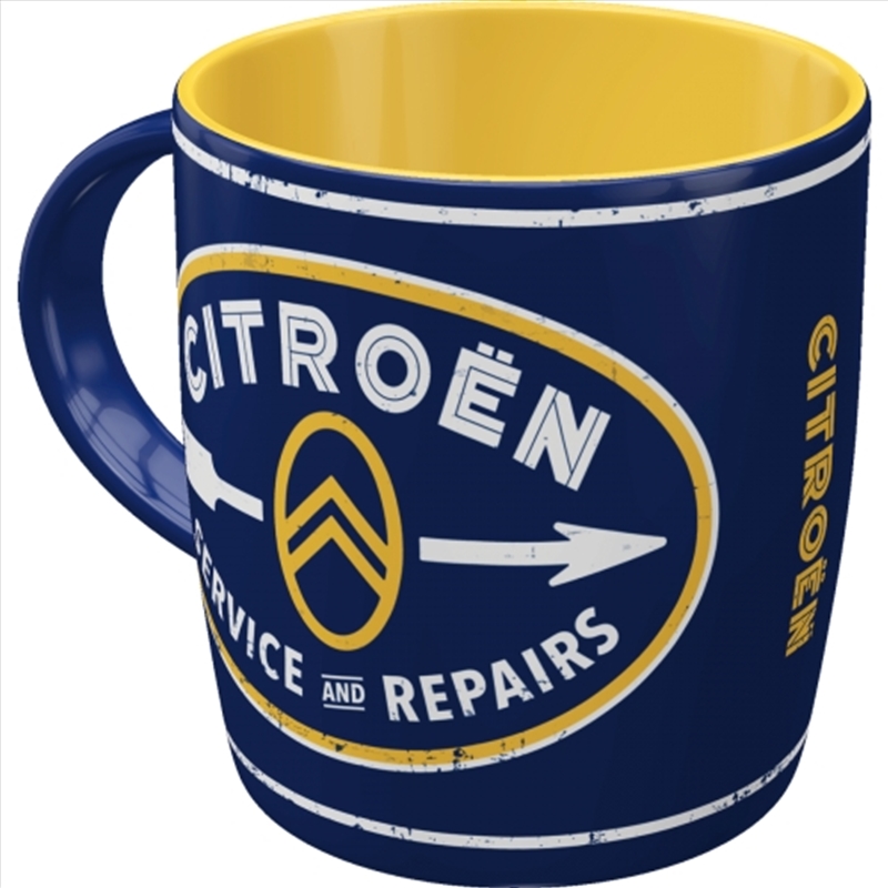 Nostalgic-Art Ceramic Mug Citroën Service and Repairs 8.5x9x8.5cm/Product Detail/Mugs