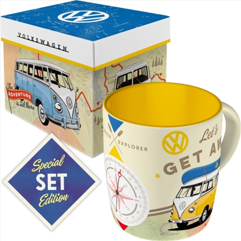 Nostalgic-Art Ceramic Mug & Gift Box Combo Kombi Lets Get Away 8.5x9x8.5cm/Product Detail/Mugs