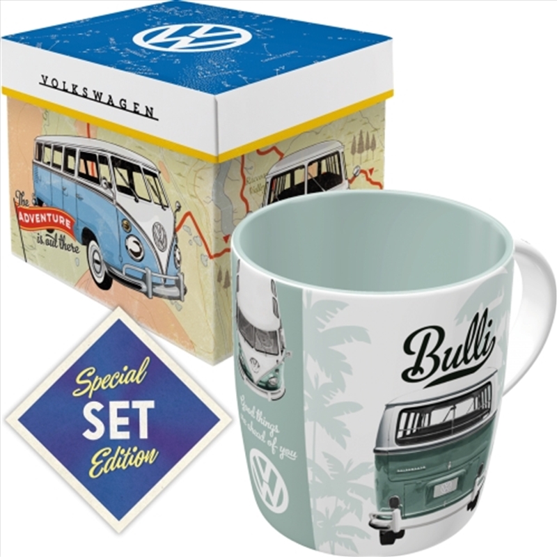 Nostalgic-Art Ceramic Mug & Gift Box Combo VW Good Things are Ahead of You 8.5x9x8.5cm/Product Detail/Mugs