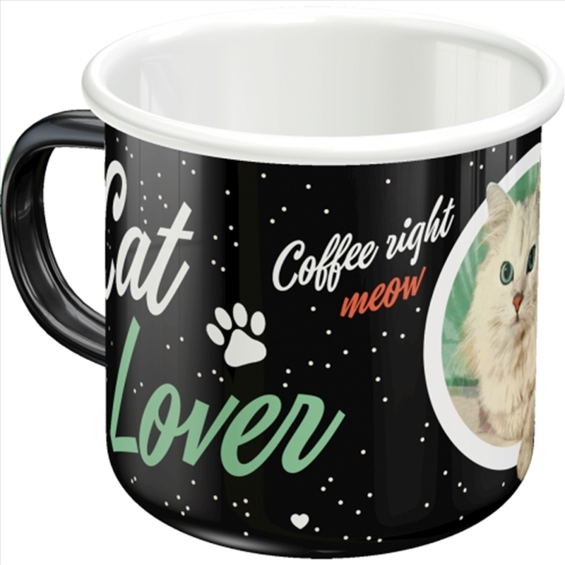 Nostalgic-Art Enamel Mug Cat Lover Black 8x8x8xcm/Product Detail/Mugs