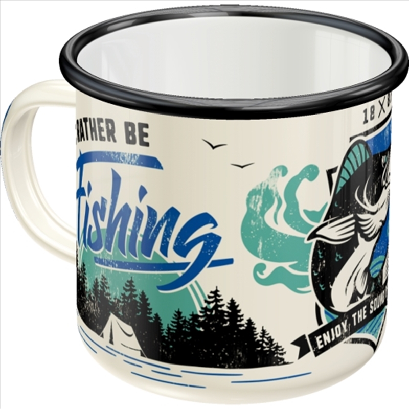 Nostalgic-Art Enamel Mug I'd Rather Be Fishing 8x8x8xcm/Product Detail/Mugs