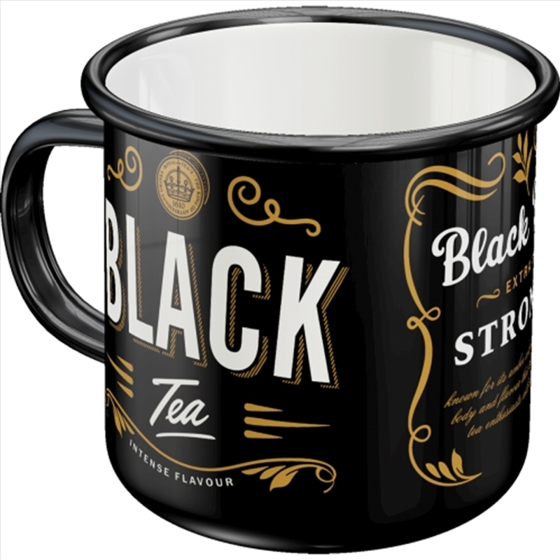 Nostalgic-Art Enamel Mug Black Tea 8x8x8xcm/Product Detail/Mugs