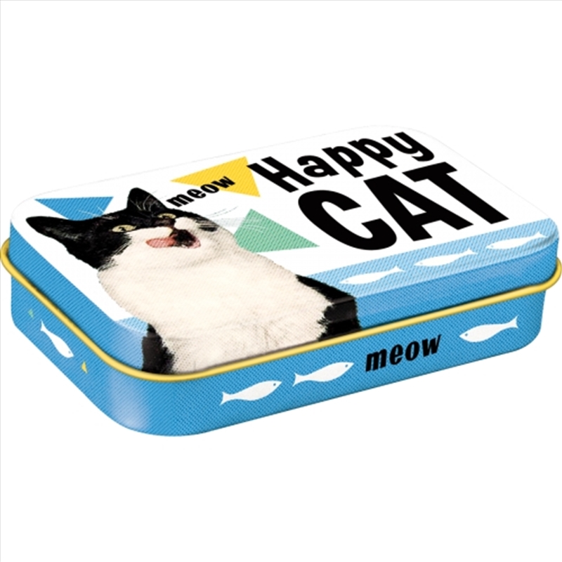 Nostalgic-Art Pet Treat Storage Box - Happy Cat 9.5x6x2cm/Product Detail/Pet Accessories