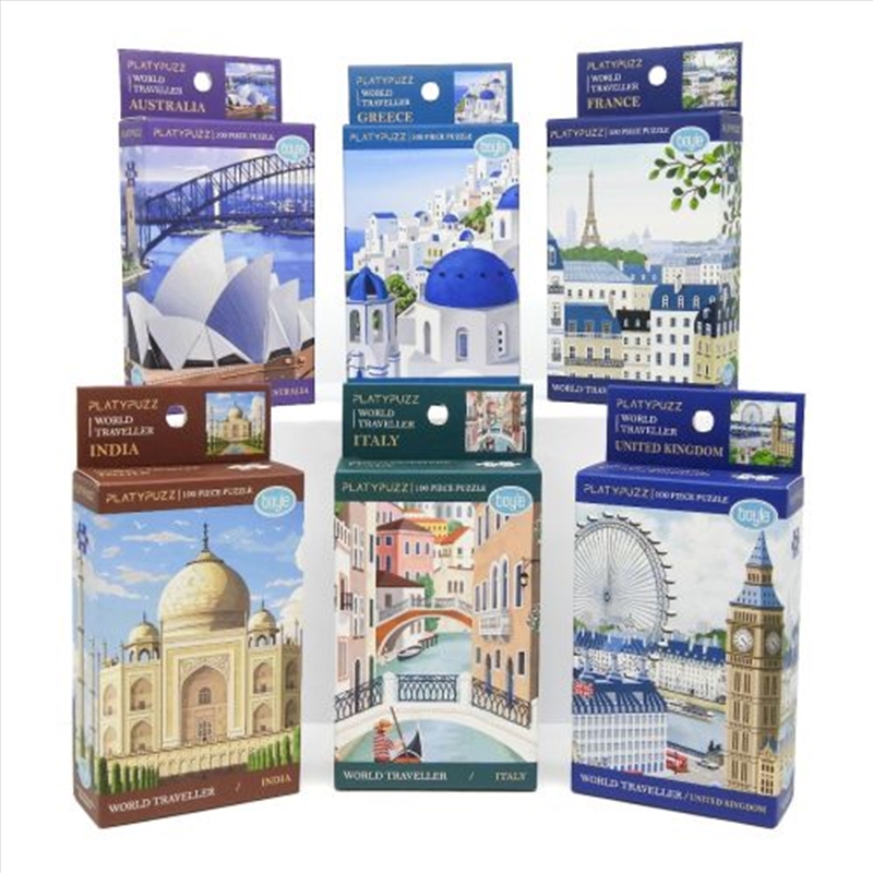 Platypuzz Jigsaw Puzzle World Traveller Set - 6 Designs/Product Detail/Jigsaw Puzzles