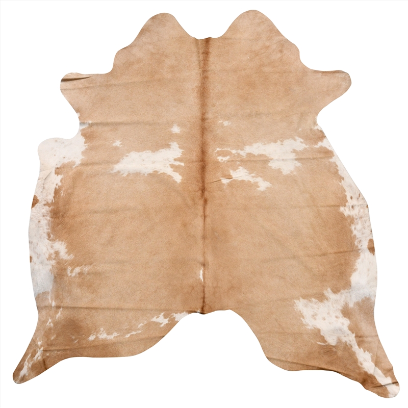 Genuine Cowhide Rug Beige and White 3.40 - 4sqm/Product Detail/Homewares