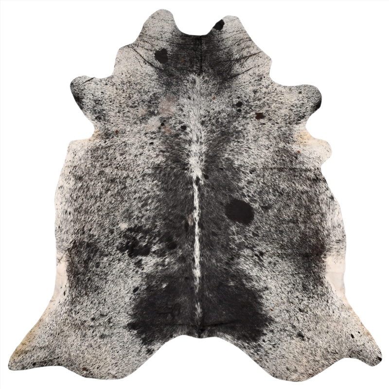 Genuine Cowhide Rug Salt and Pepper Black and White 3.40 - 4sqm/Product Detail/Homewares