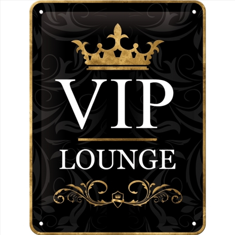 Nostalgic-Art Small Sign VIP Lounge 15x20x0.3cm/Product Detail/Posters & Prints