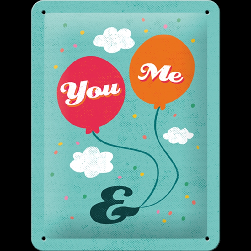 Nostalgic-Art Small Sign You&Me 15x20x0.3cm/Product Detail/Posters & Prints
