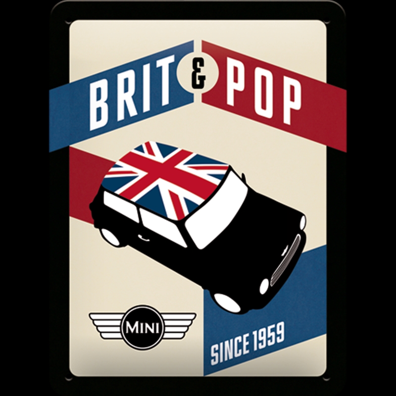 Nostalgic-Art Small Sign Mini - Brit Pop 15x20x0.3cm/Product Detail/Posters & Prints