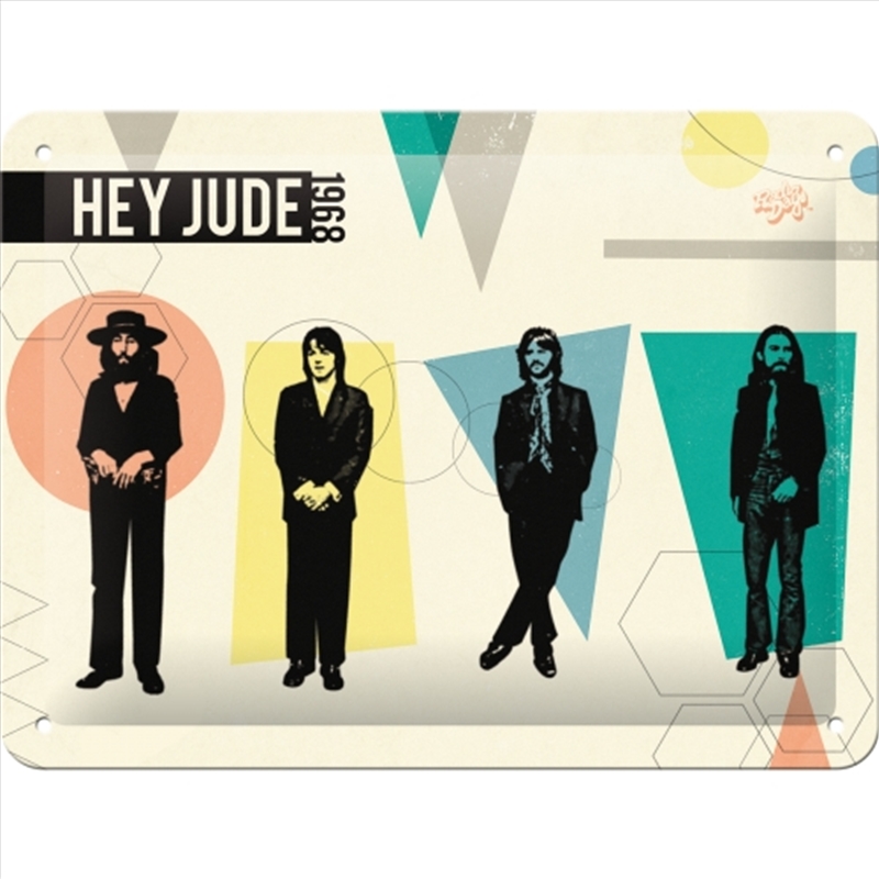 Nostalgic-Art Small Sign The Beatles - Hey Jude 15x20x0.3cm/Product Detail/Posters & Prints