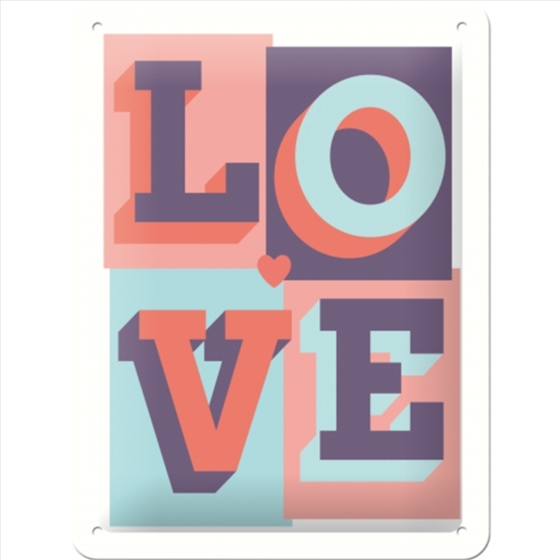 Nostalgic-Art Small Sign LOVE 15x20x0.3cm/Product Detail/Posters & Prints