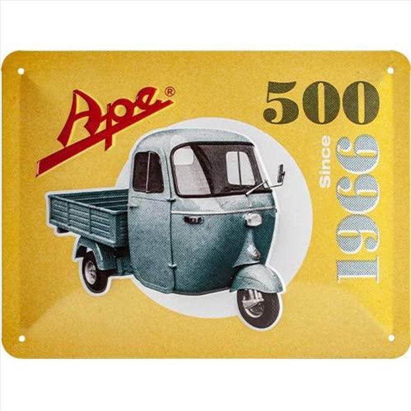 Nostalgic-Art Small Sign Ape 500 - Since 1966 15x20x0.3cm/Product Detail/Posters & Prints