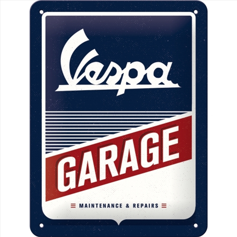 Nostalgic-Art Small Sign Vespa Garage 15x20x0.3cm/Product Detail/Posters & Prints