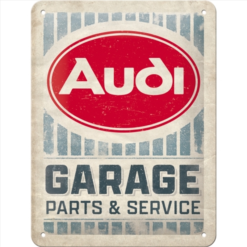 Nostalgic-Art Small Sign Audi Garage 15 x 20cm 15x20x0.3cm/Product Detail/Posters & Prints