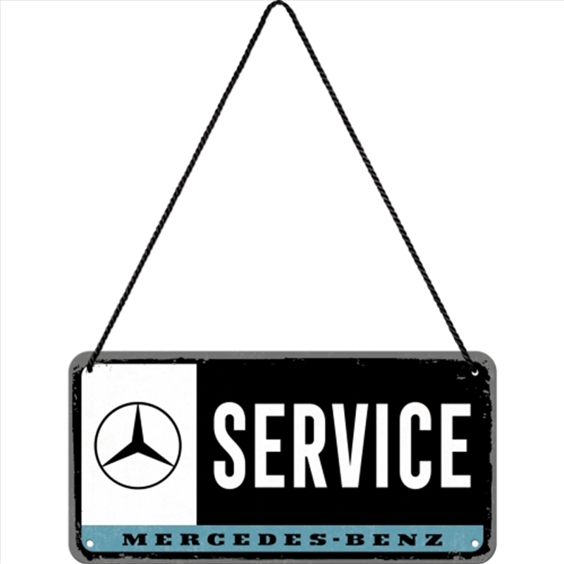 Nostalgic-Art Hanging Sign Mercedes-Benz Service 20x10x0.2cm/Product Detail/Posters & Prints