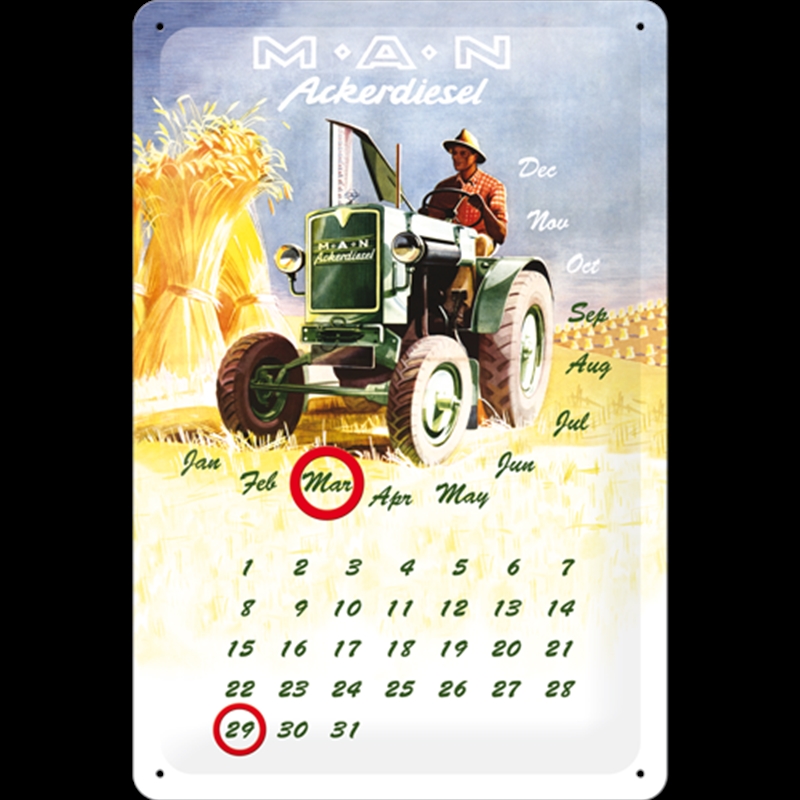 Nostalgic-Art Medium Sign MAN 20x30x0.5cm/Product Detail/Posters & Prints