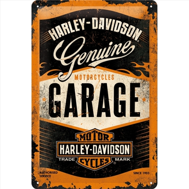 Nostalgic-Art Medium Sign Harley Garage 20x30x0.5cm/Product Detail/Posters & Prints