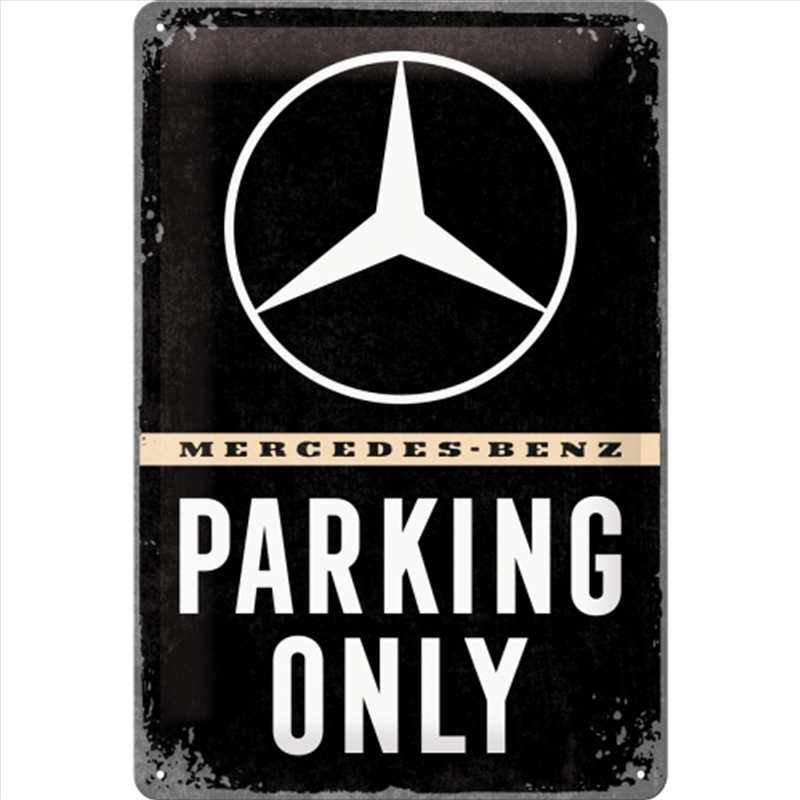 Nostalgic-Art Medium Sign Mercedes-Benz Parking Only 20x30x0.5cm/Product Detail/Posters & Prints