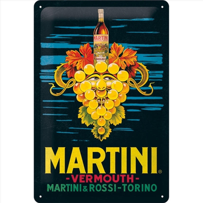 Nostalgic-Art Medium Sign Martini - Vermouth Grapes 20x30x0.5cm/Product Detail/Posters & Prints