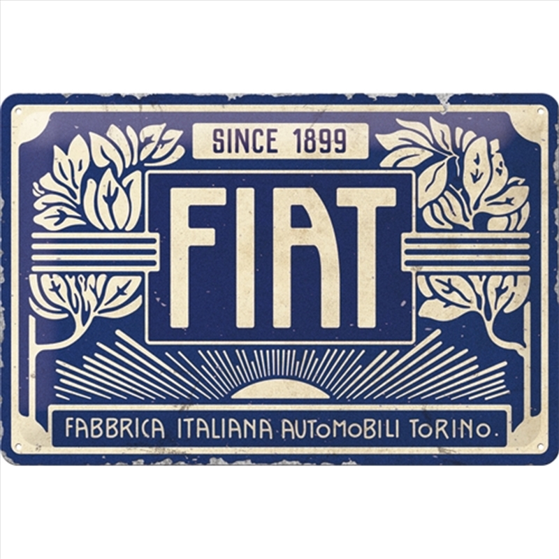Nostalgic-Art Medium Sign Fiat - Since 1899 20x30x0.5cm/Product Detail/Posters & Prints