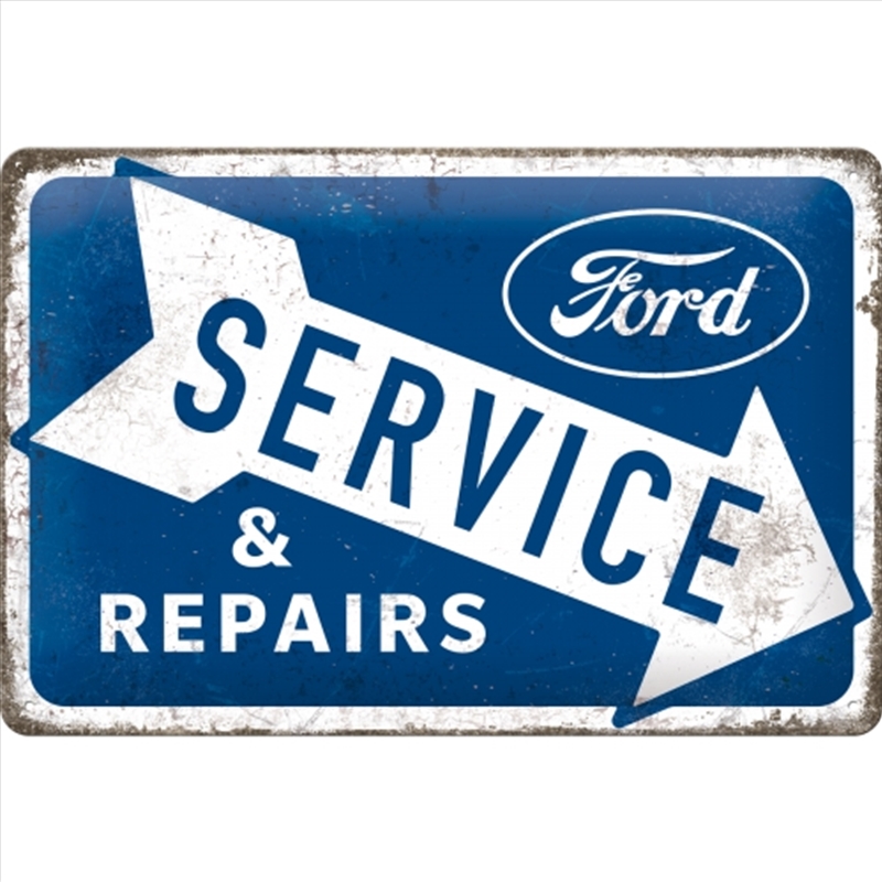 Nostalgic-Art Medium Sign Ford - Service & Repairs 20x30x0.5cm/Product Detail/Posters & Prints