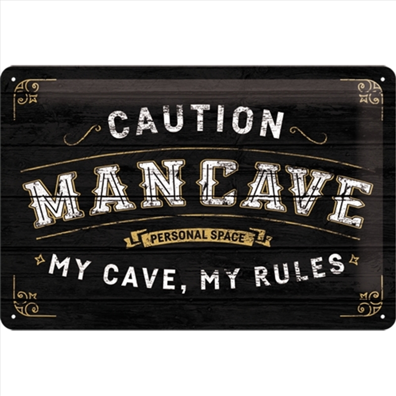Nostalgic-Art Medium Sign Man Cave 20x30x0.5cm/Product Detail/Posters & Prints